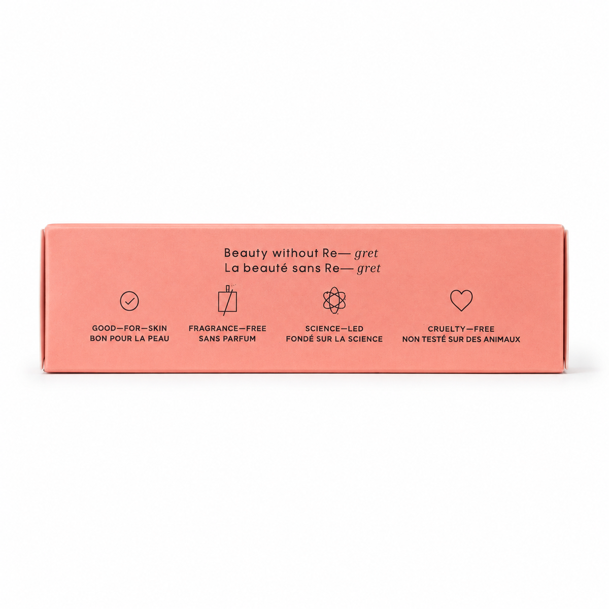 HALEYS Re-set Foundation good-for-skin fragrance-free and cruelty-free packaging claims