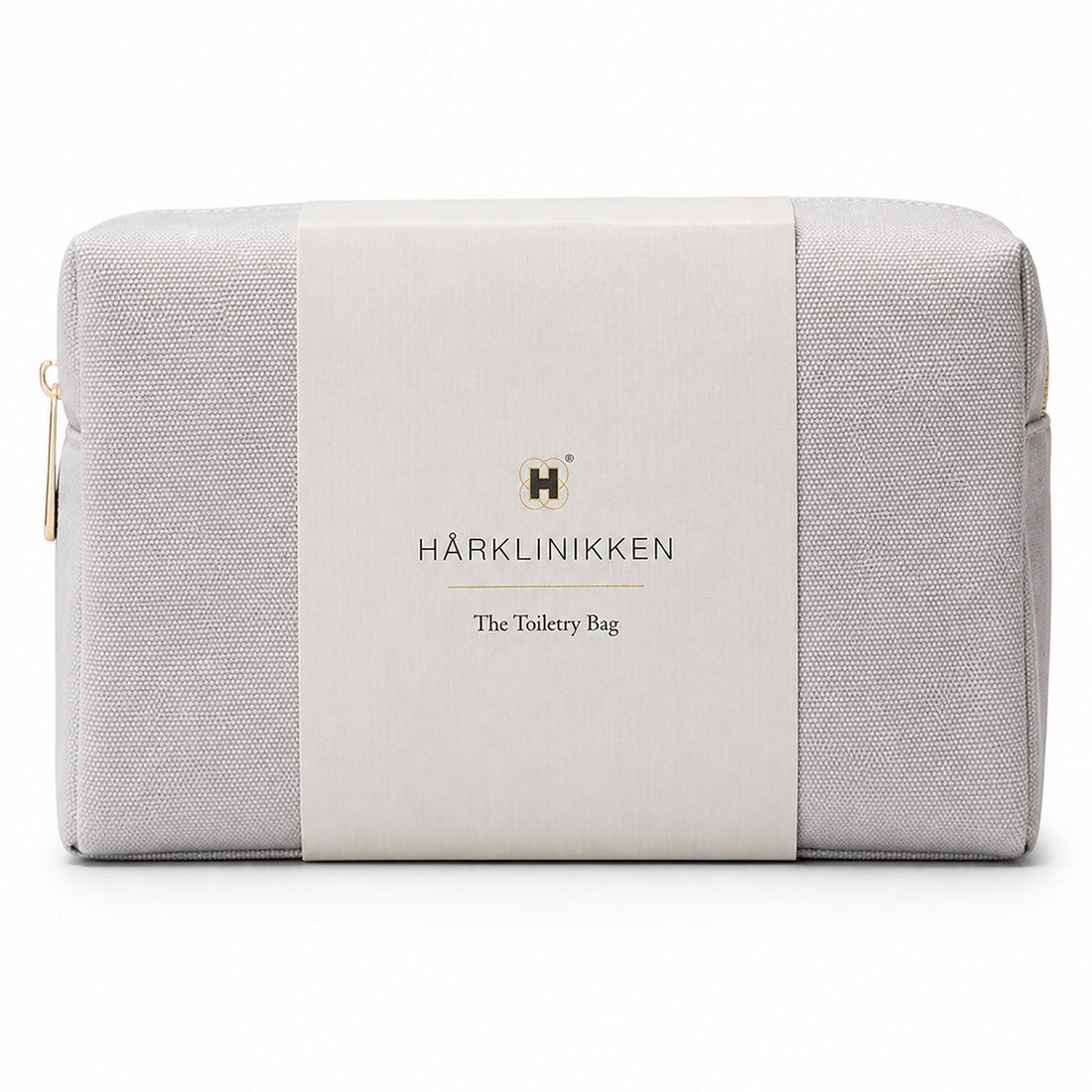 Harklinikken Warm Gray Cotton Toiletry Bag - Gloss & Grit