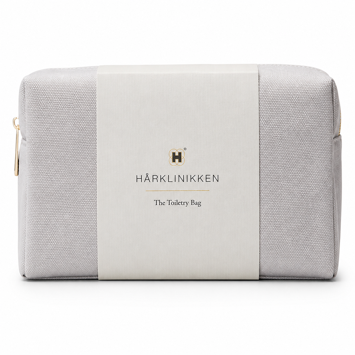Harklinikken Warm Gray Cotton Toiletry Bag - Gloss & Grit