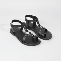 Women’s Toe Loop Flat Sandals Minimal Strappy Design Summer Casual Shoes