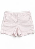 J.Crew light pink chino shorts front view on a white studio background