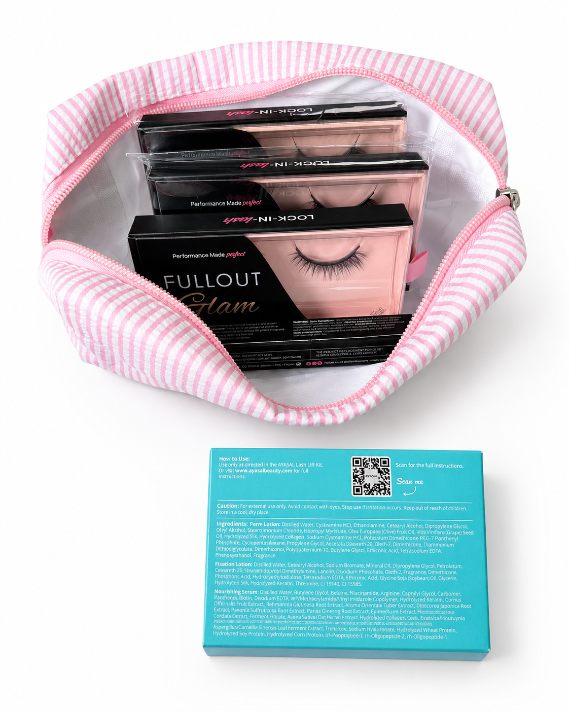 Fullout Glam Lash Strip & Lift Beauty Bundle
