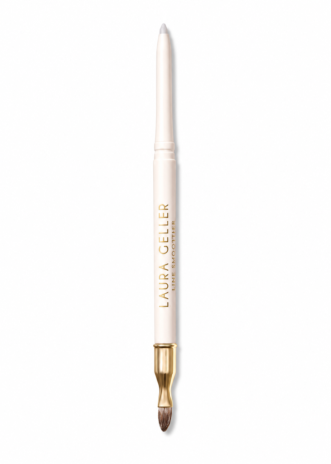 Laura Geller Line Smoother invisible lip liner pencil with brush on a white background
