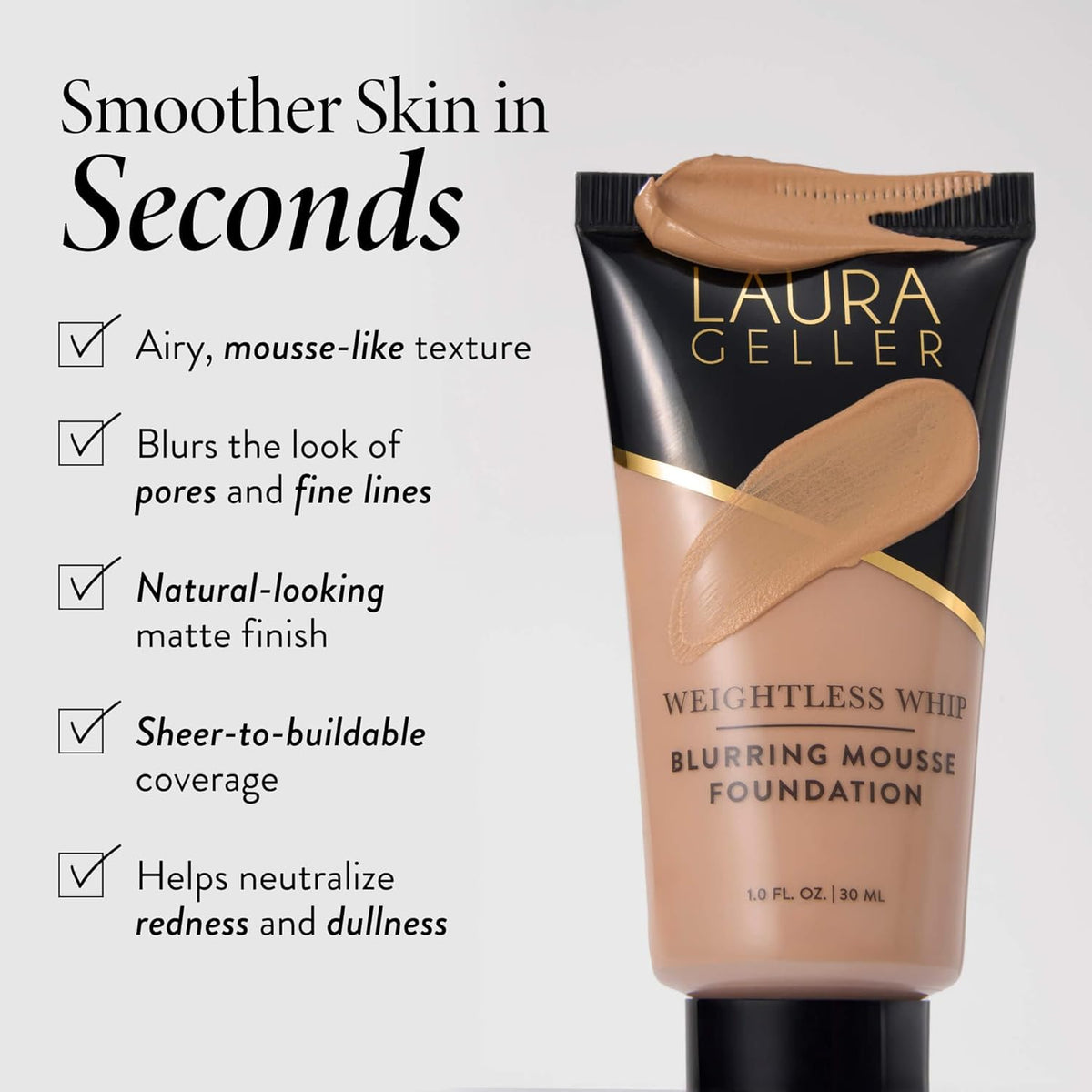 Laura Geller Weightless Whip Foundation - Gloss & Grit