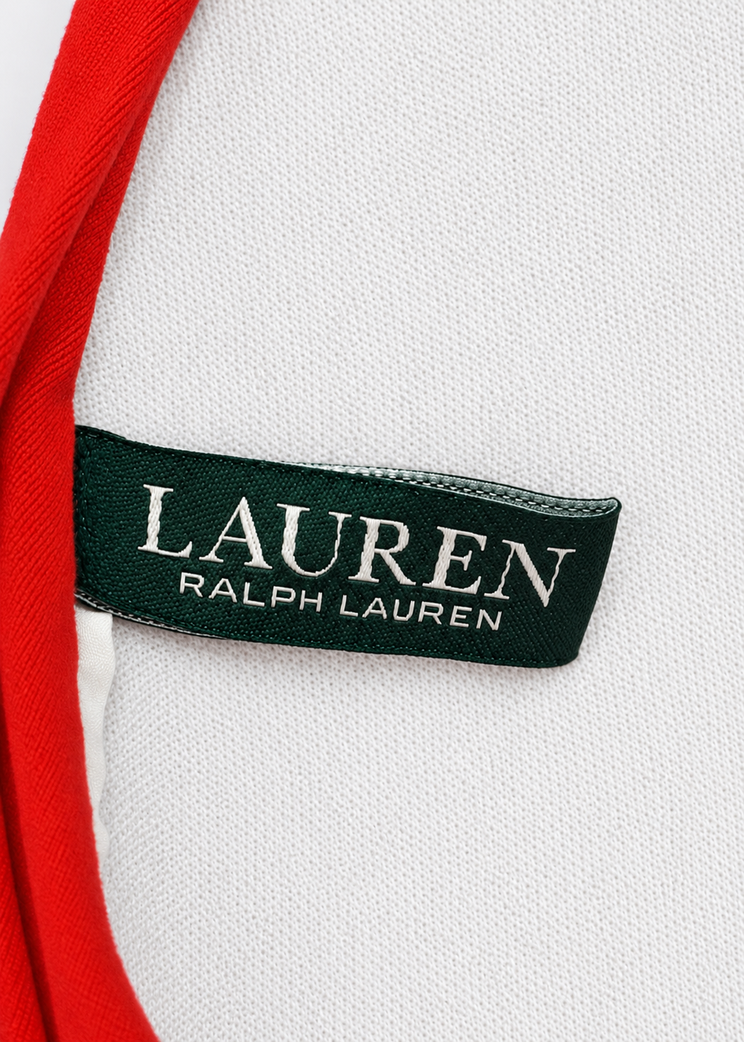 Lauren Ralph Lauren brand label inside bikini top