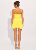 Lumi Lace Mini Dress back view on model