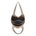 Madison West Elle Tote tan bag interior with removable pouch