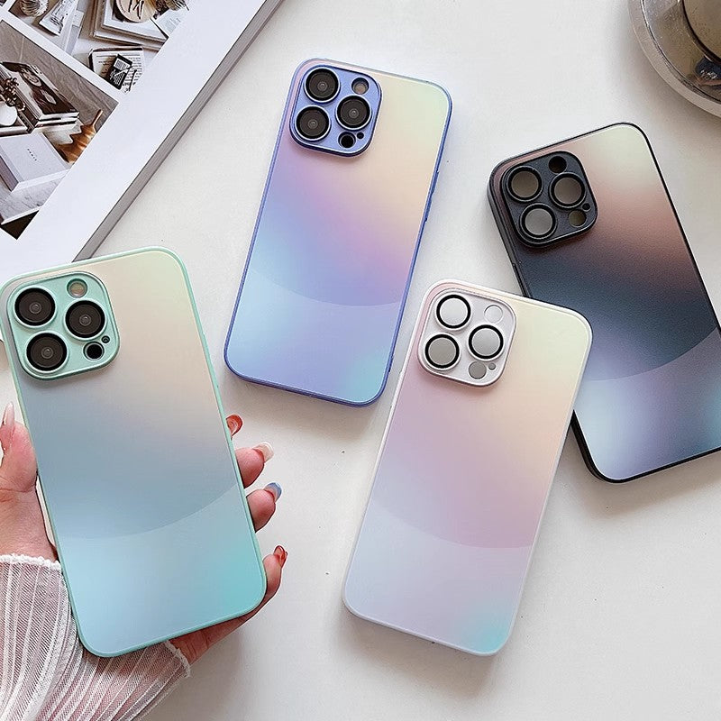 Matte Gradient Slim iPhone Case – Shock‑Proof, Wireless‑Charging Compatible - Gloss & Grit