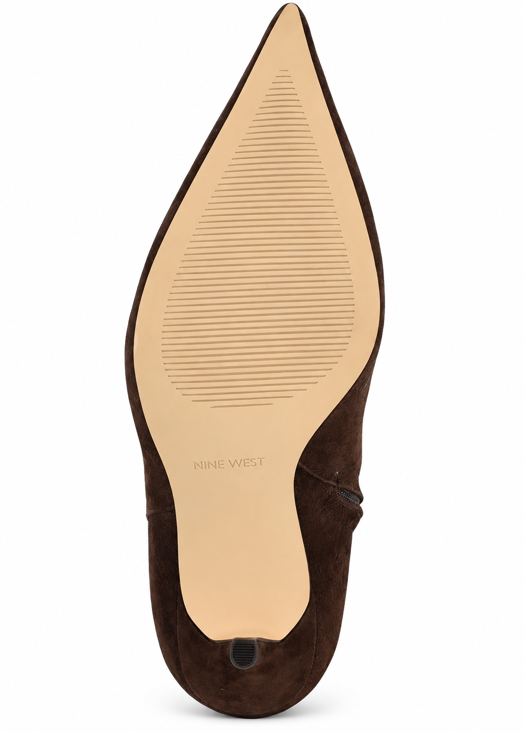 Nine West Gerty boot outsole with Nine West branding