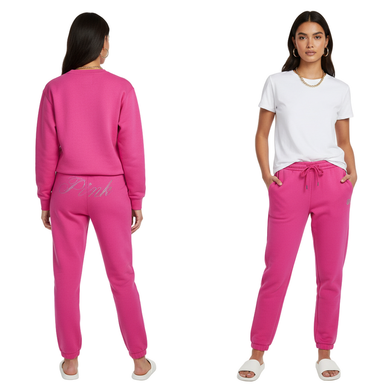 Women’s Victoria’s Secret PINK Y2K Ivy Bling Logo Sweatpants Joggers (Pre-owned)