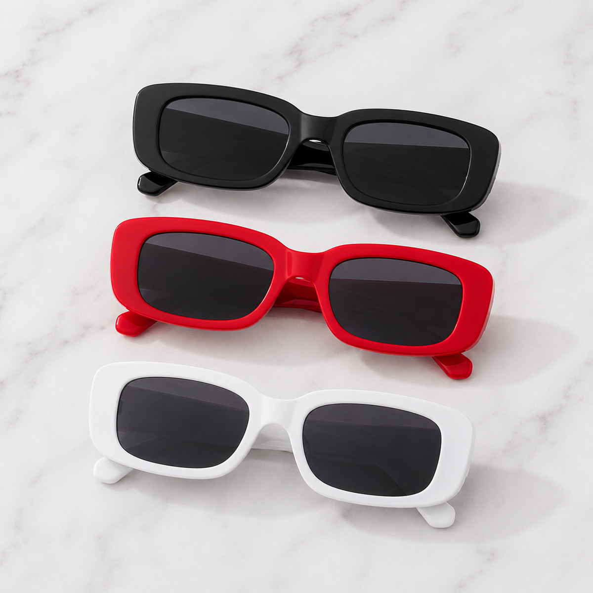 Remi Rectangle Sunnies - Gloss & Grit