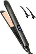 SVEY 2-in-1 Titanium Ceramic Flat Iron — Straightener & Curler for All Hair Types