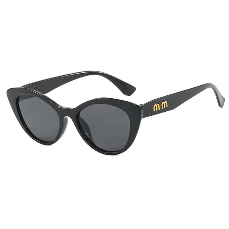 Women’s Black Cat-Eye Sunglasses – Retro Concave Frame in Multiple Colors - Gloss & Grit