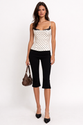 Polka Dot Lace Trim Camisole Tank Top - Gloss & Grit
