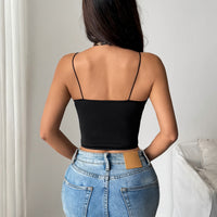 Women's Sexy Leopard Print Halter Crop Top with Steel Ring Detail - Gloss & Grit