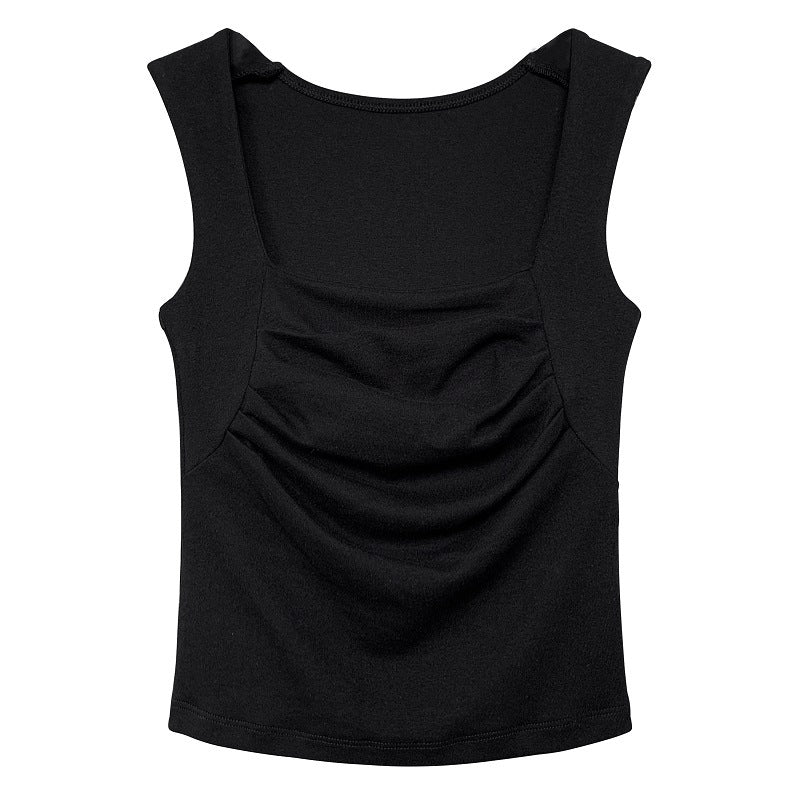 Women’s Square Neck Strapless Crop Top – Bralette Style, Summer Basic Tank - Gloss & Grit