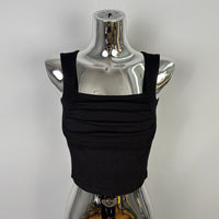 Women’s Square Neck Strapless Crop Top – Bralette Style, Summer Basic Tank - Gloss & Grit