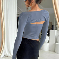 Women’s Tube Top & Bolero Shrug 2-Piece Set – Long Sleeve Going Out Top - Gloss & Grit