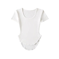 Women’s U‑Neck Short Sleeve Sports Yoga T‑Shirt Soft Activewear Top - Gloss & Grit